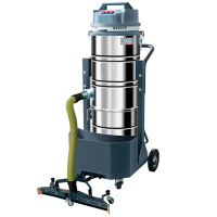 Однофазный промышленный пылесос большой ёмкости для сухой и влажной уборки