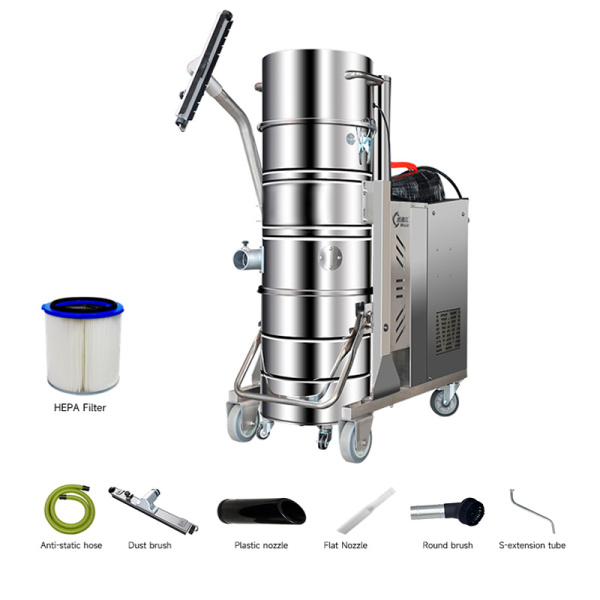 Трёхфазный промышленный пылесос с автоимпульсной очисткой фильтра WX100