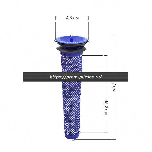 ROCKSTAR F75 фильтр для пылесоса DYSON V6, V7, V8, DC58, DC59, DC61, DC62, DC74, аналог 965661-01